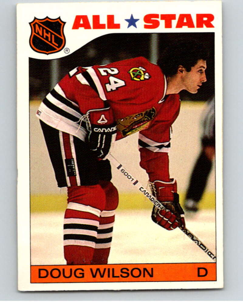 1985-86 Topps Sticker Inserts #11 Doug Wilson Chicago Blackhawks V52764 Image 1