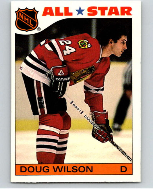 1985-86 Topps Sticker Inserts #11 Doug Wilson  Chicago Blackhawks  V52765 Image 1