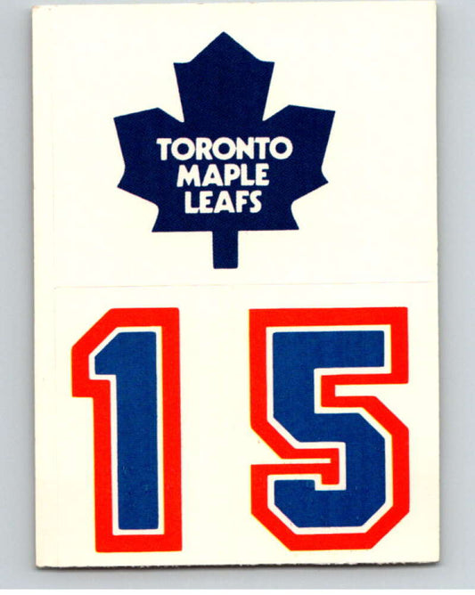1985-86 Topps Sticker Inserts #13 Toronto Maple Leafs/15 V52775 Image 1