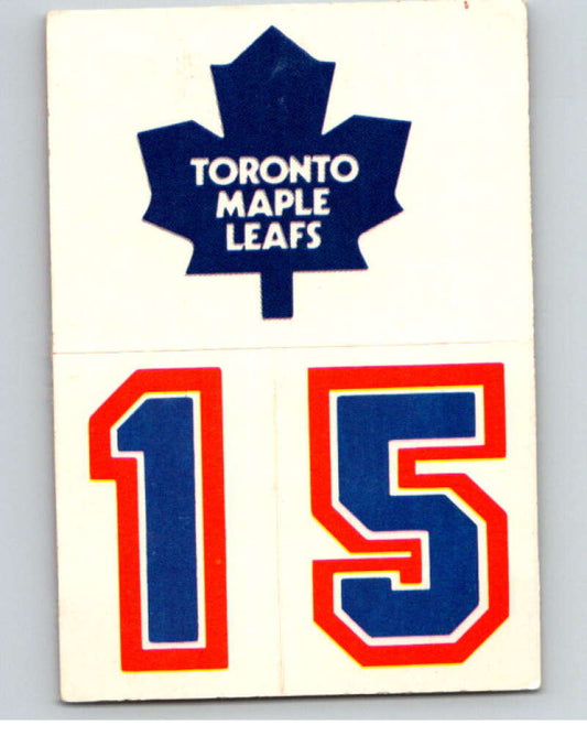 1985-86 Topps Sticker Inserts #13 Toronto Maple Leafs/15 V52776 Image 1