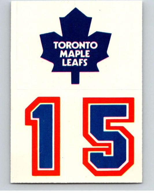 1985-86 Topps Sticker Inserts #13 Toronto Maple Leafs/15 V52777 Image 1