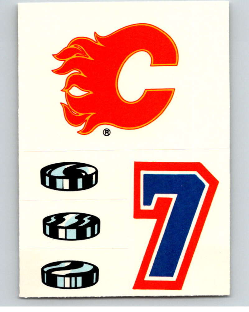 1985-86 Topps Sticker Inserts #18 Calgary Flames/7 V52793 Image 1