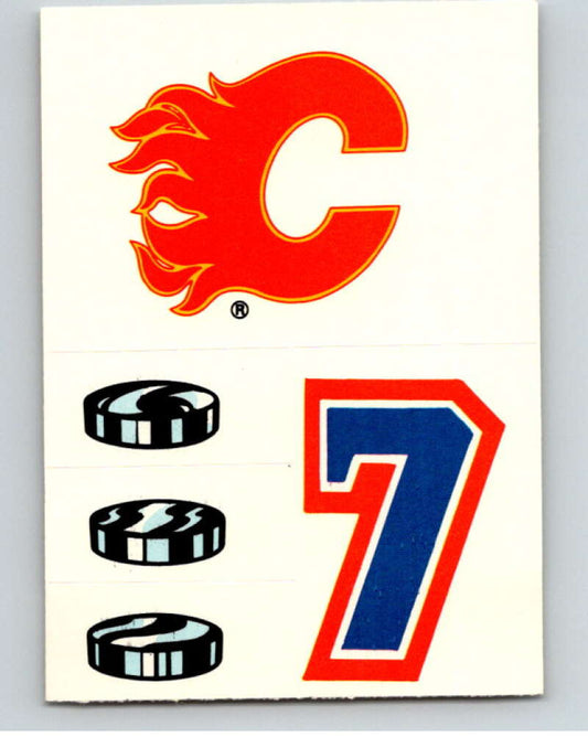 1985-86 Topps Sticker Inserts #18 Calgary Flames/7 V52795 Image 1