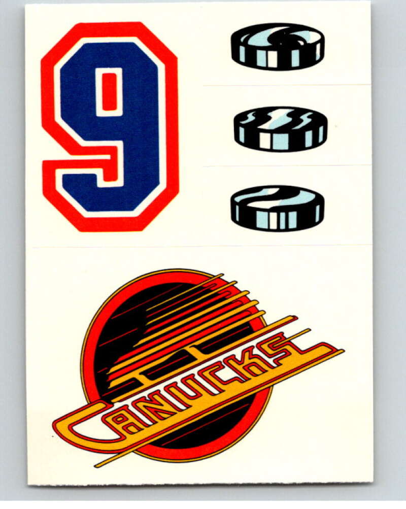1985-86 Topps Sticker Inserts #24 9/Vancouver Canucks V52824 Image 1