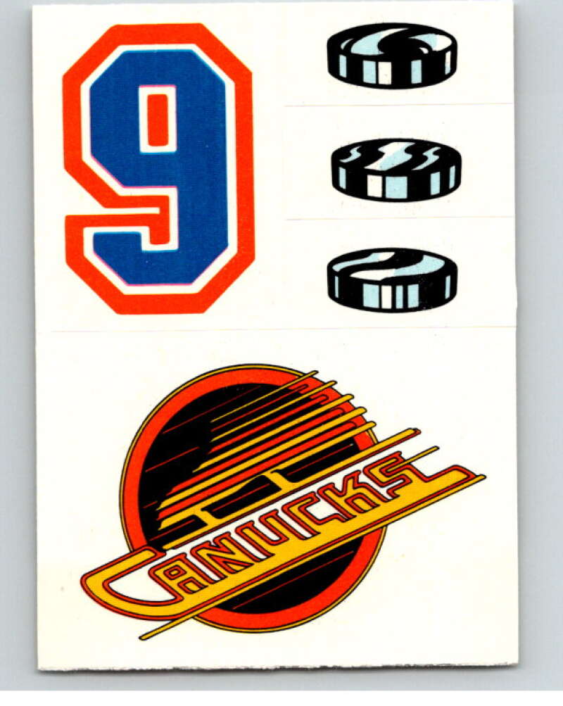 1985-86 Topps Sticker Inserts #24 9/Vancouver Canucks V52825 Image 1