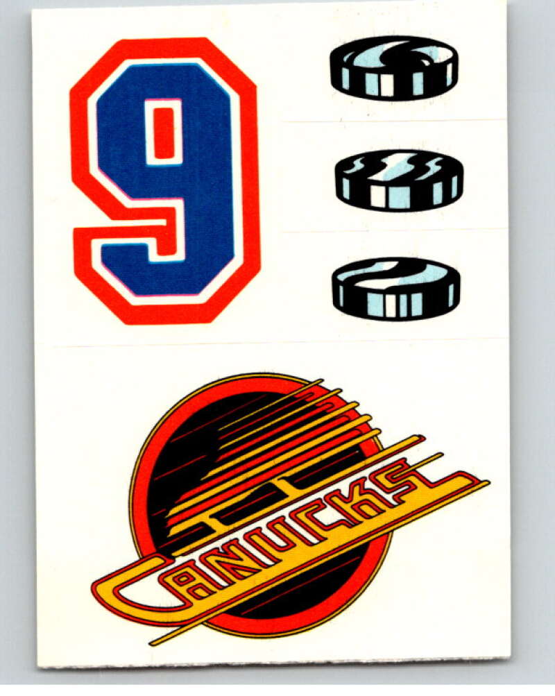 1985-86 Topps Sticker Inserts #24 9/Vancouver Canucks V52826 Image 1