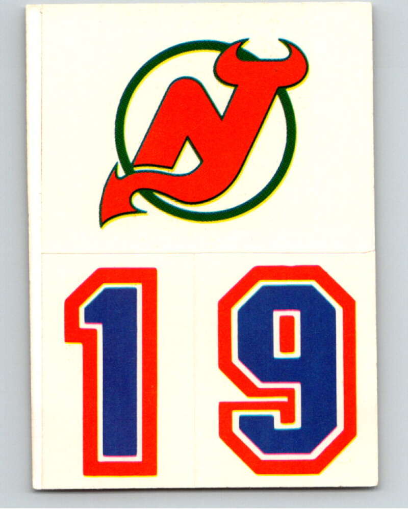 1985-86 Topps Sticker Inserts #27A New Jersey Devils/19 V52836 Image 1
