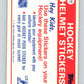 1985-86 Topps Sticker Inserts #27A New Jersey Devils/19   V52836 Image 2