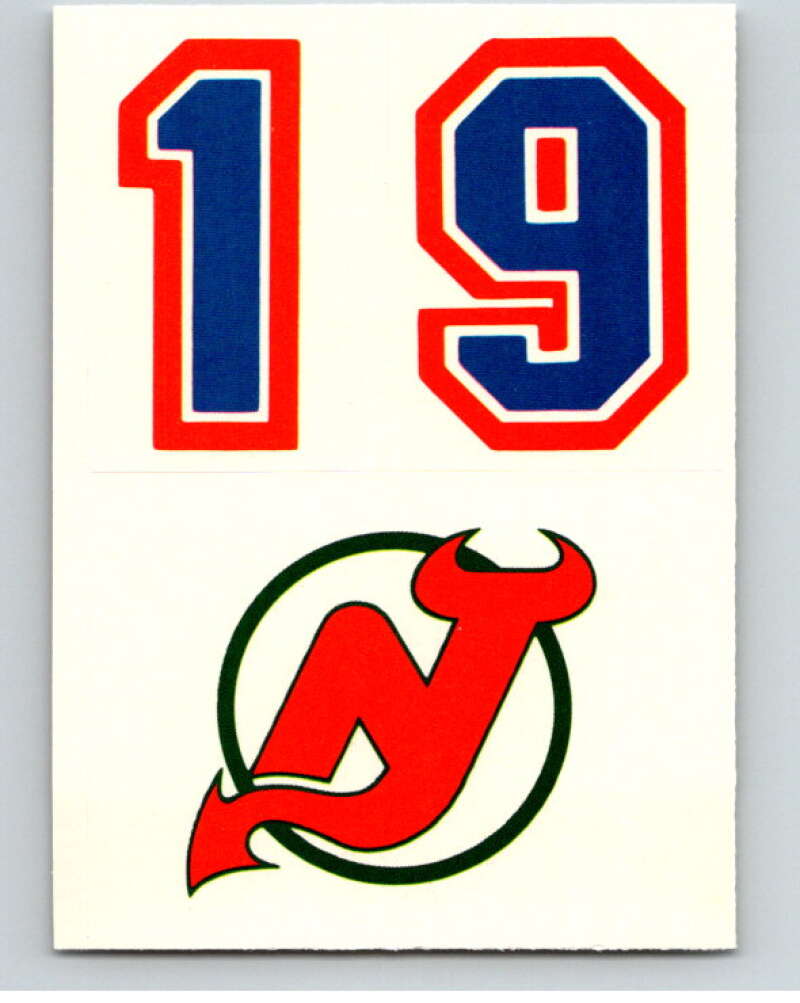 1985-86 Topps Sticker Inserts #27B 19/New Jersey Devils V52837 Image 1