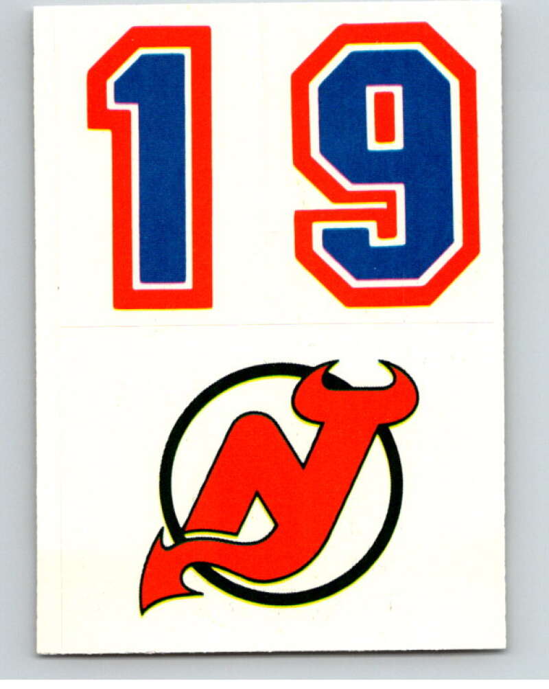 1985-86 Topps Sticker Inserts #27B 19/New Jersey Devils V52838 Image 1