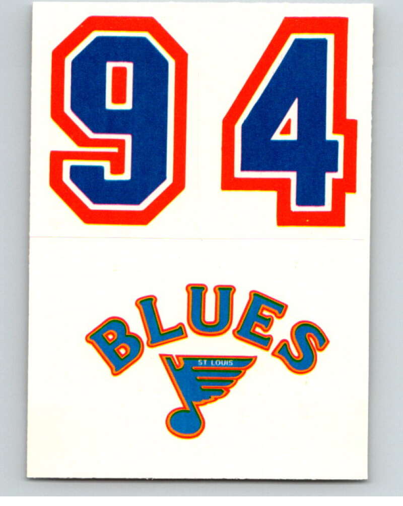 1985-86 Topps Sticker Inserts #28B 94/St. Louis Blues V52839 Image 1