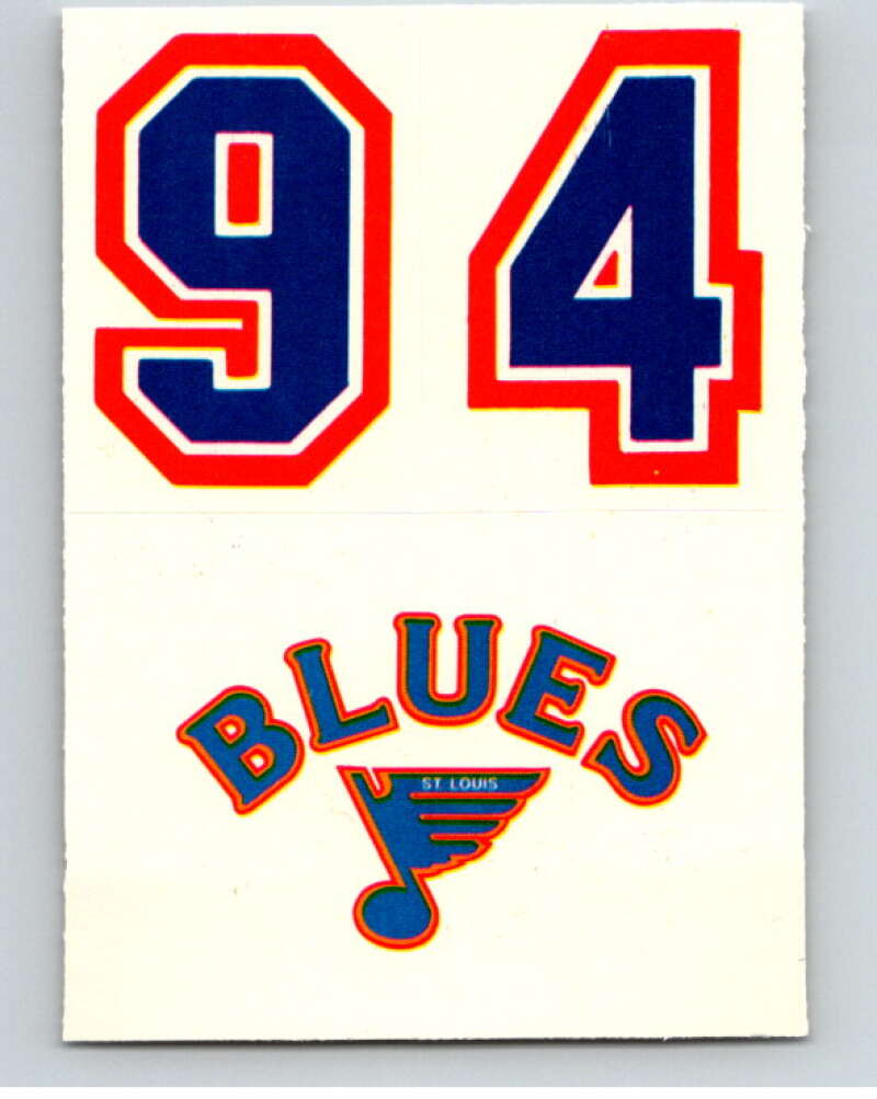1985-86 Topps Sticker Inserts #28B 94/St. Louis Blues V52840 Image 1
