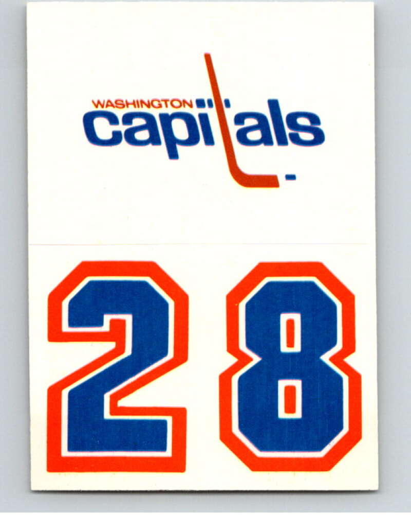 1985-86 Topps Sticker Inserts #30A Washington Capitals/28 V52847 Image 1
