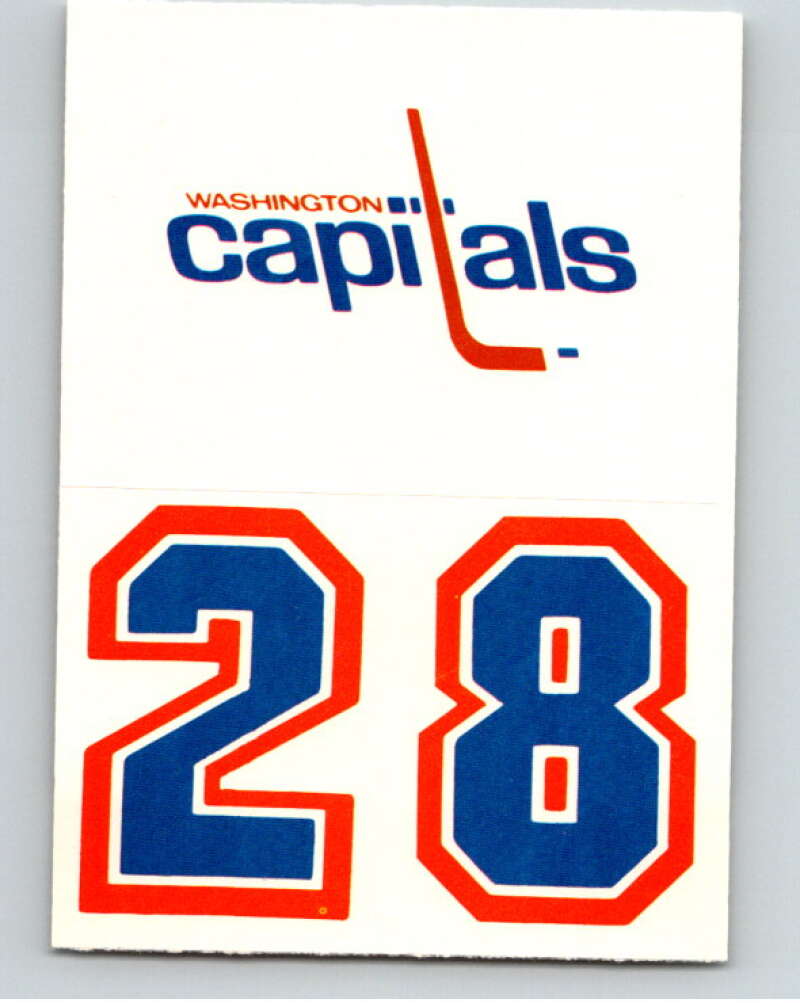 1985-86 Topps Sticker Inserts #30A Washington Capitals/28 V52848 Image 1