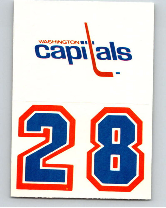 1985-86 Topps Sticker Inserts #30A Washington Capitals/28   V52848 Image 1