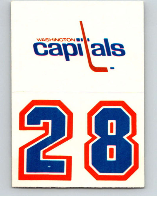 1985-86 Topps Sticker Inserts #30A Washington Capitals/28 V52849 Image 1