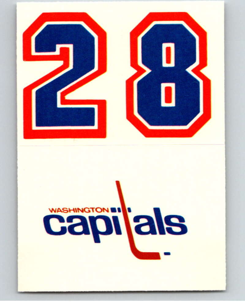 1985-86 Topps Sticker Inserts #30B 28/Washington Capitals V52850 Image 1