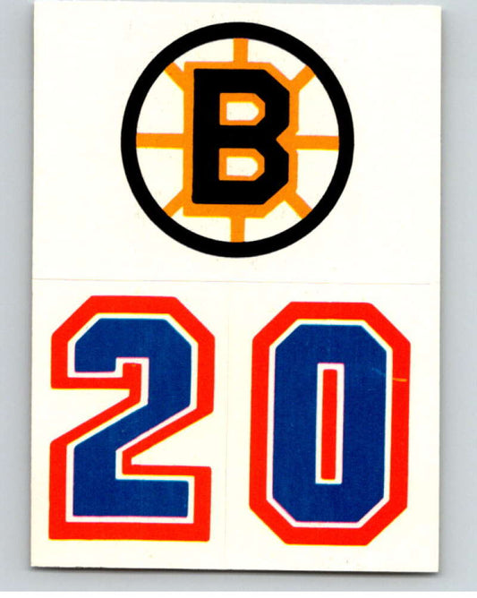 1985-86 Topps Sticker Inserts #31A Boston Bruins/20   V52851 Image 1