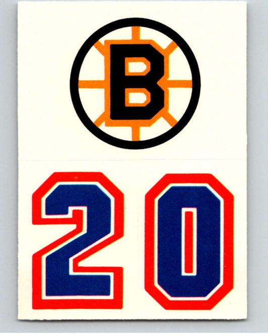 1985-86 Topps Sticker Inserts #31A Boston Bruins/20   V52852 Image 1