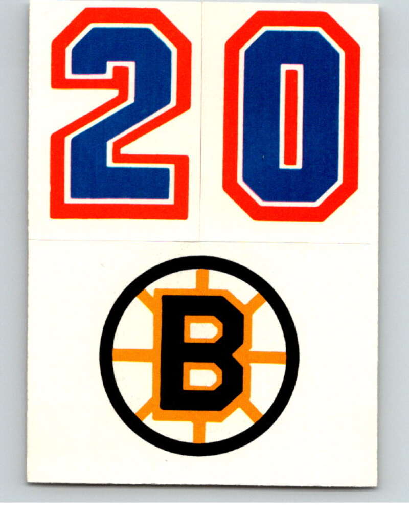 1985-86 Topps Sticker Inserts #31B 20/Boston Bruins V52855 Image 1
