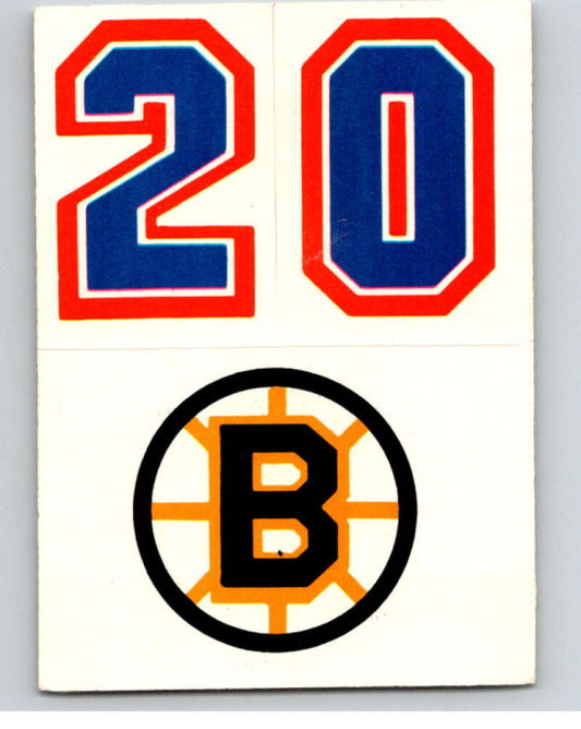 1985-86 Topps Sticker Inserts #31B 20/Boston Bruins   V52856 Image 1