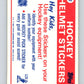 1985-86 Topps Sticker Inserts #32A New York Islanders/62   V52857 Image 2