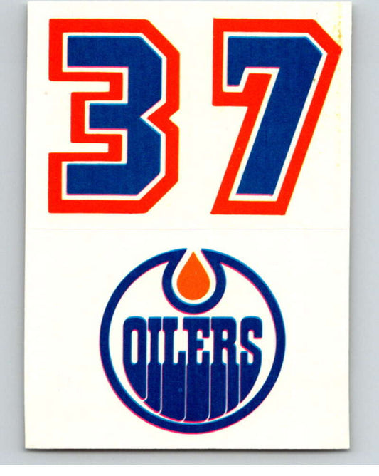 1985-86 Topps Sticker Inserts #33B 37/Edmonton Oilers   V52862 Image 1