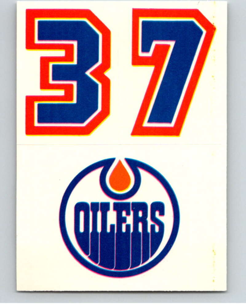 1985-86 Topps Sticker Inserts #33B 37/Edmonton Oilers V52864 Image 1