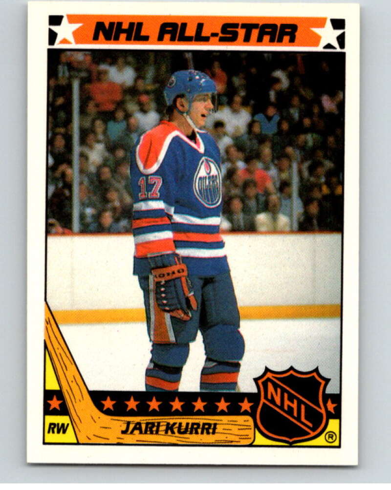 1987-88 Topps Stickers #4 Jari Kurri Edmonton Oilers V52872 Image 1