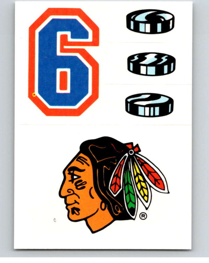 1987-88 Topps Stickers #21 Chicago Blackhawks V52908 Image 1