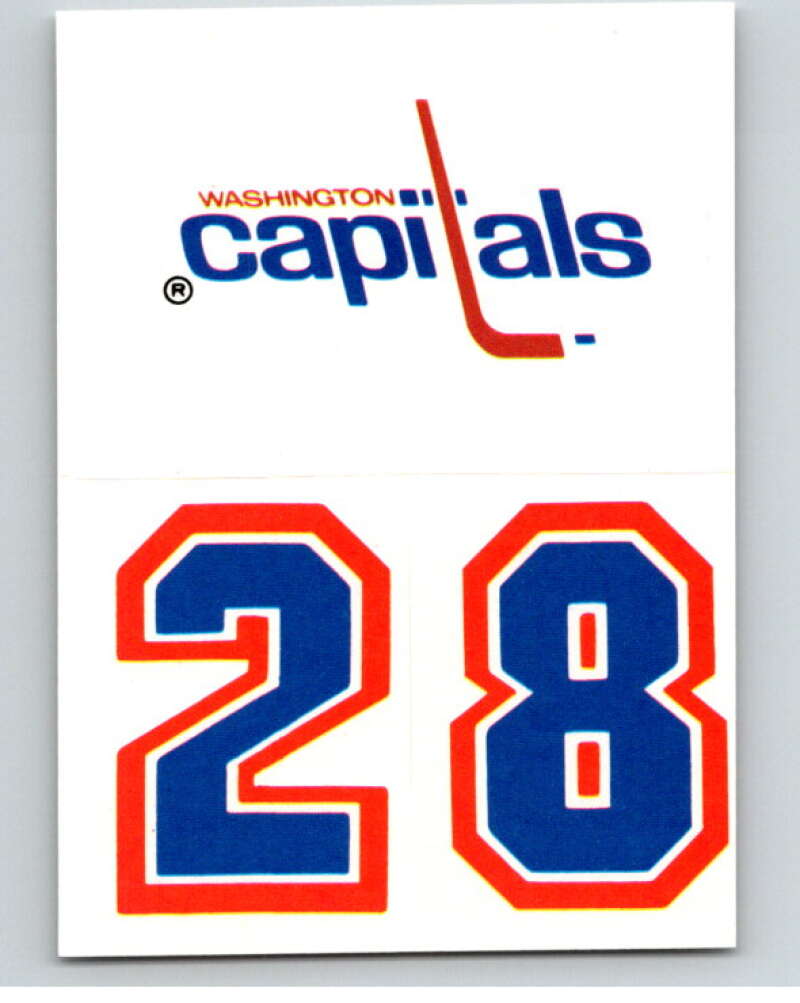 1987-88 Topps Stickers #30 Washington Capitals V52927 Image 1