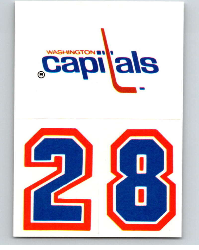 1987-88 Topps Stickers #30 Washington Capitals V52928 Image 1