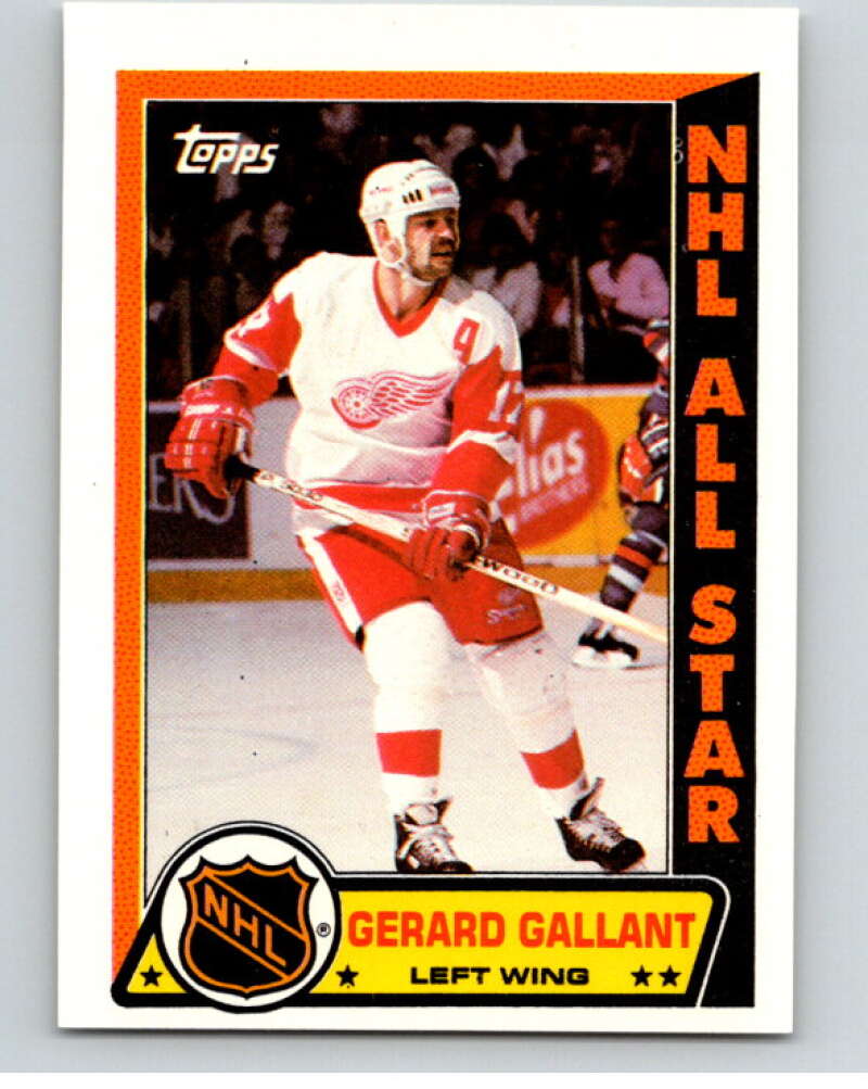 1989-90 Topps Stickers #2 Gerard Gallant Detroit Red Wings V52940 Image 1