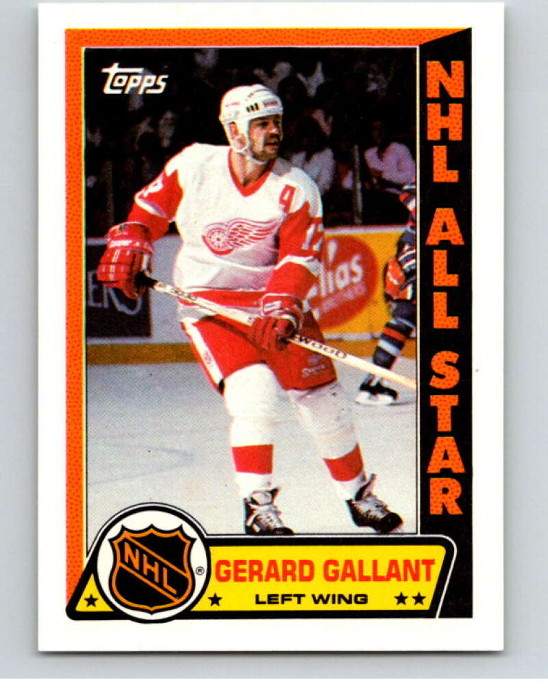 1989-90 Topps Stickers #2 Gerard Gallant Detroit Red Wings V52942 Image 1