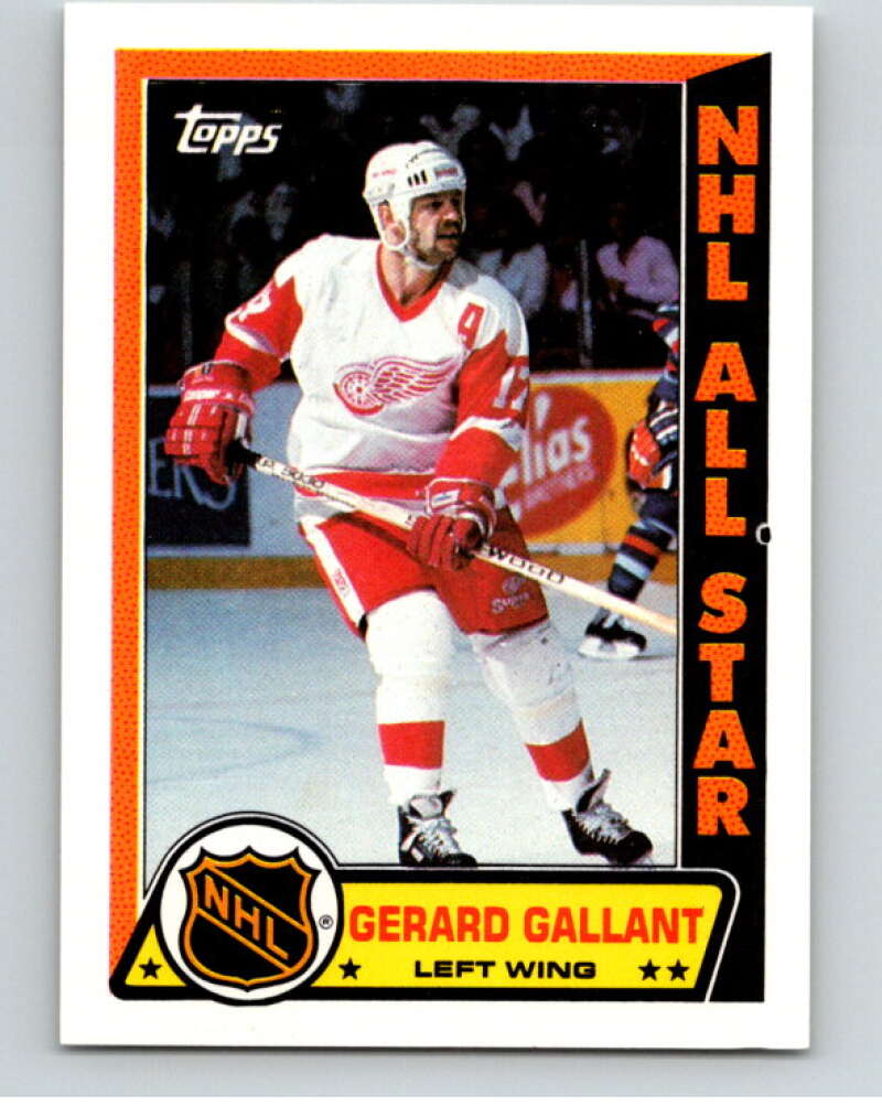1989-90 Topps Stickers #2 Gerard Gallant Detroit Red Wings V52943 Image 1