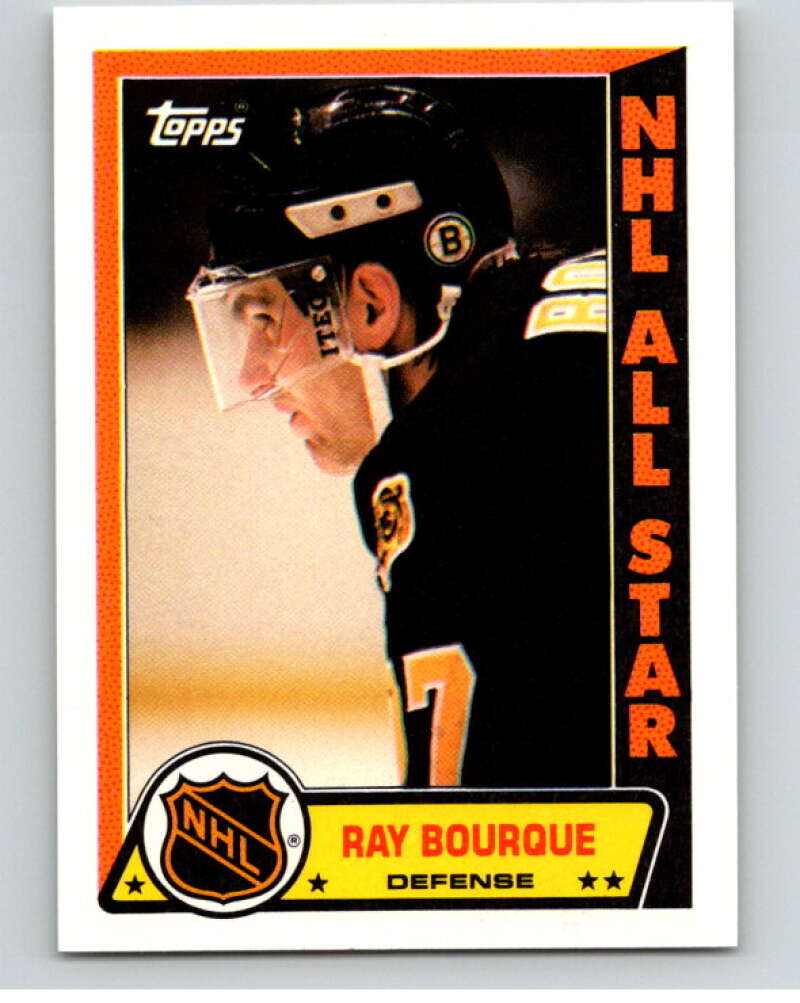 1989-90 Topps Stickers #7 Ray Bourque Boston Bruins V52959 Image 1