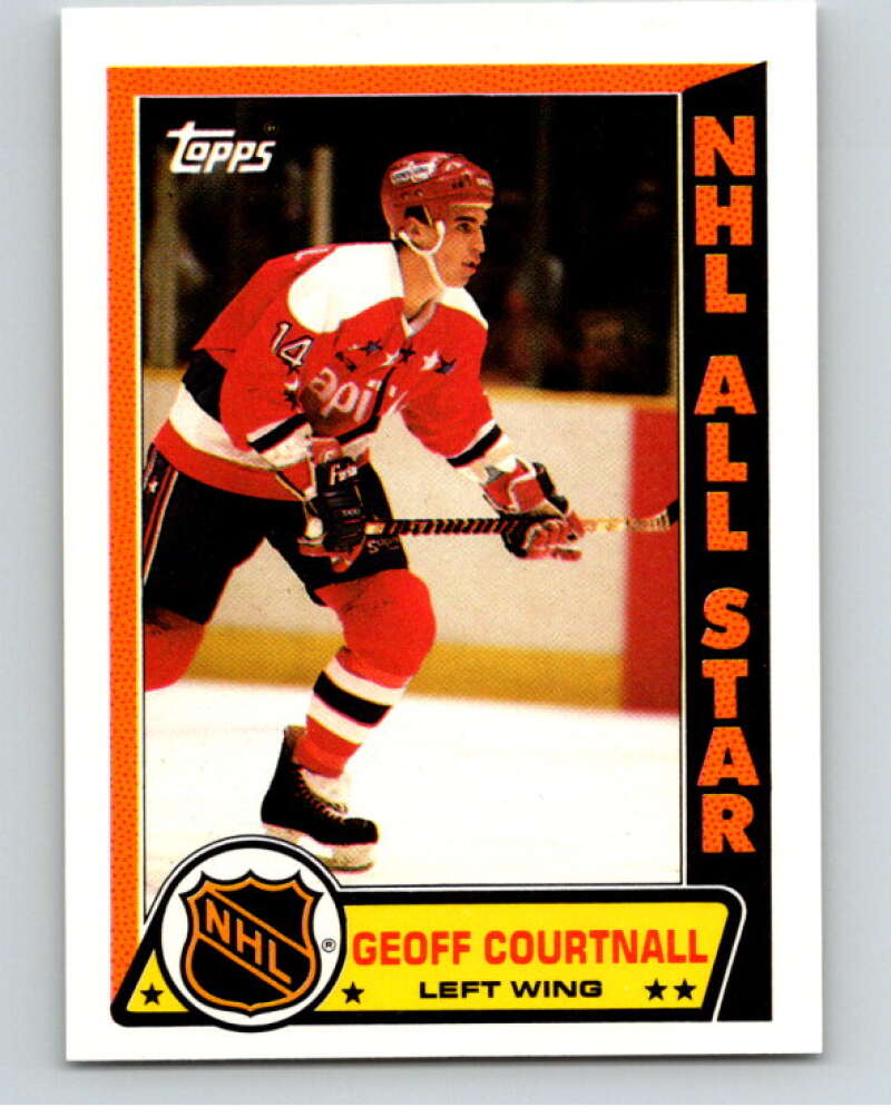 1989-90 Topps Stickers #9 Geoff Courtnall Washington Capitals V52966 Image 1