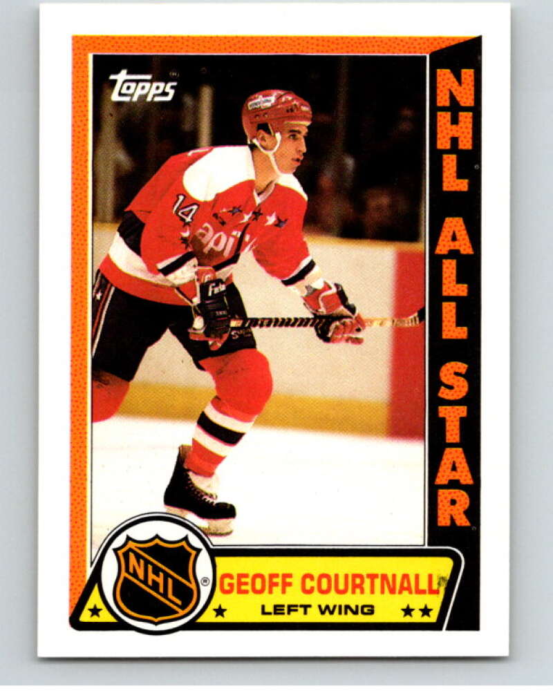 1989-90 Topps Stickers #9 Geoff Courtnall Washington Capitals V52967 Image 1