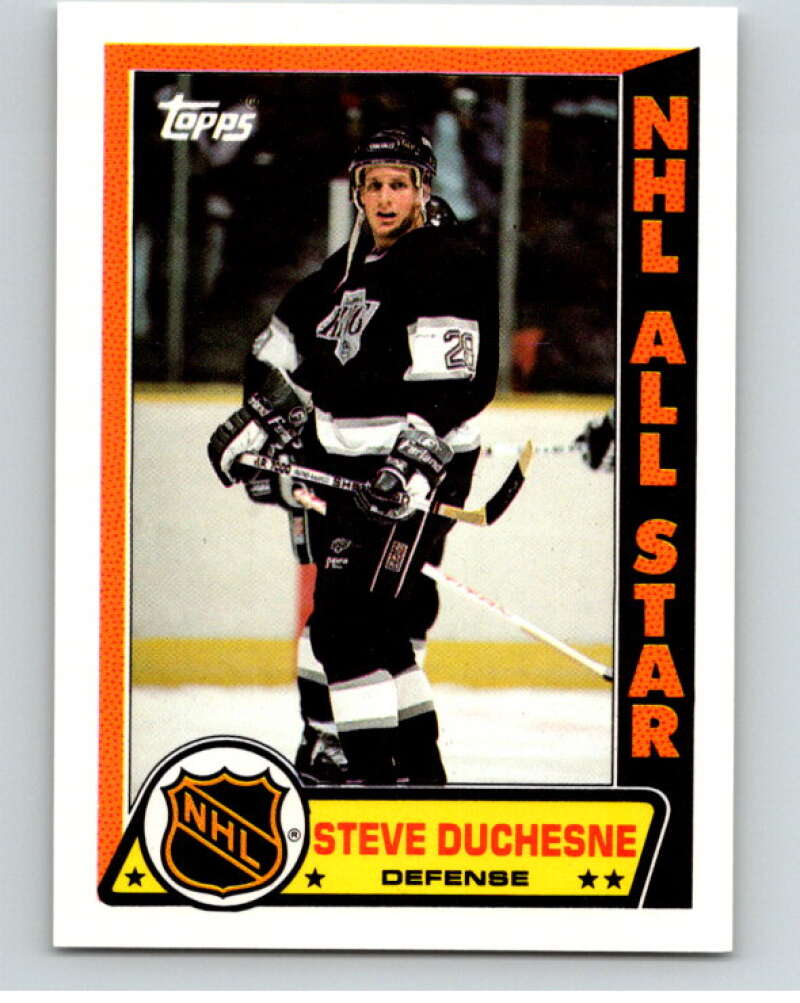 1989-90 Topps Stickers #10 Steve Duchesne Los Angeles Kings V52970 Image 1