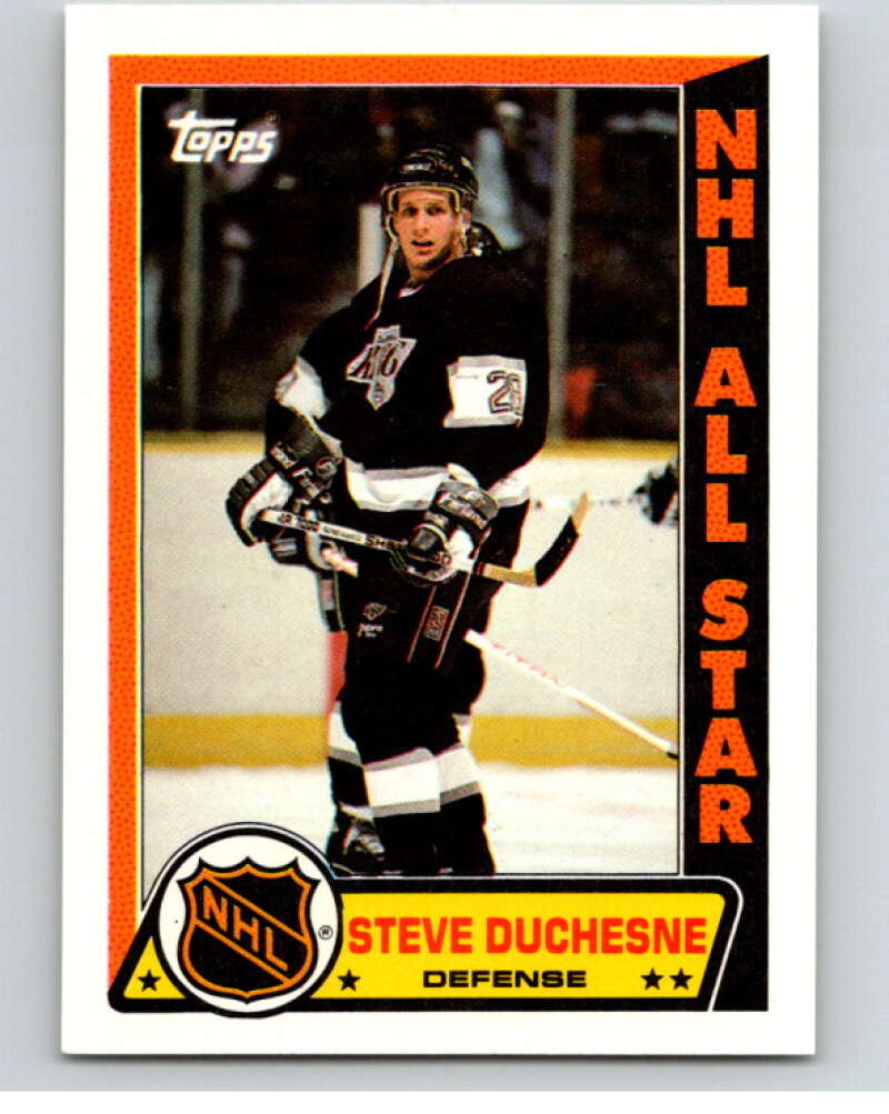 1989-90 Topps Stickers #10 Steve Duchesne Los Angeles Kings V52971 Image 1