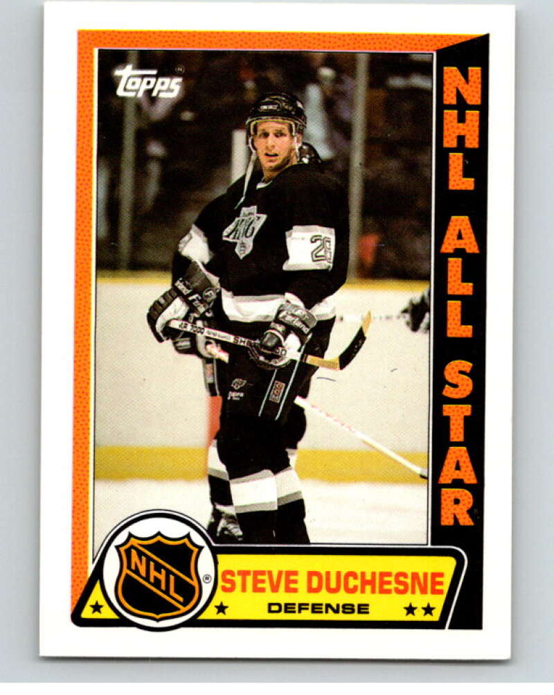 1989-90 Topps Stickers #10 Steve Duchesne Los Angeles Kings V52972 Image 1