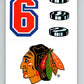 1989-90 Topps Stickers #21 Chicago Blackhawks    V52981 Image 1