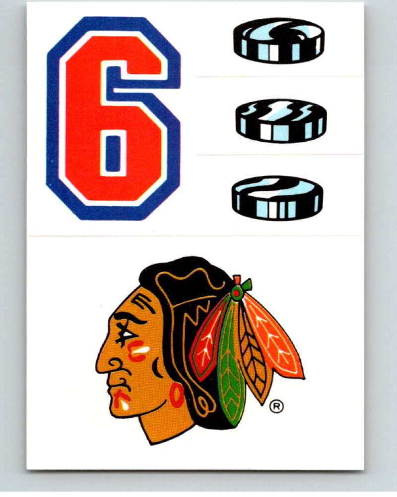1989-90 Topps Stickers #21 Chicago Blackhawks V52981 Image 1