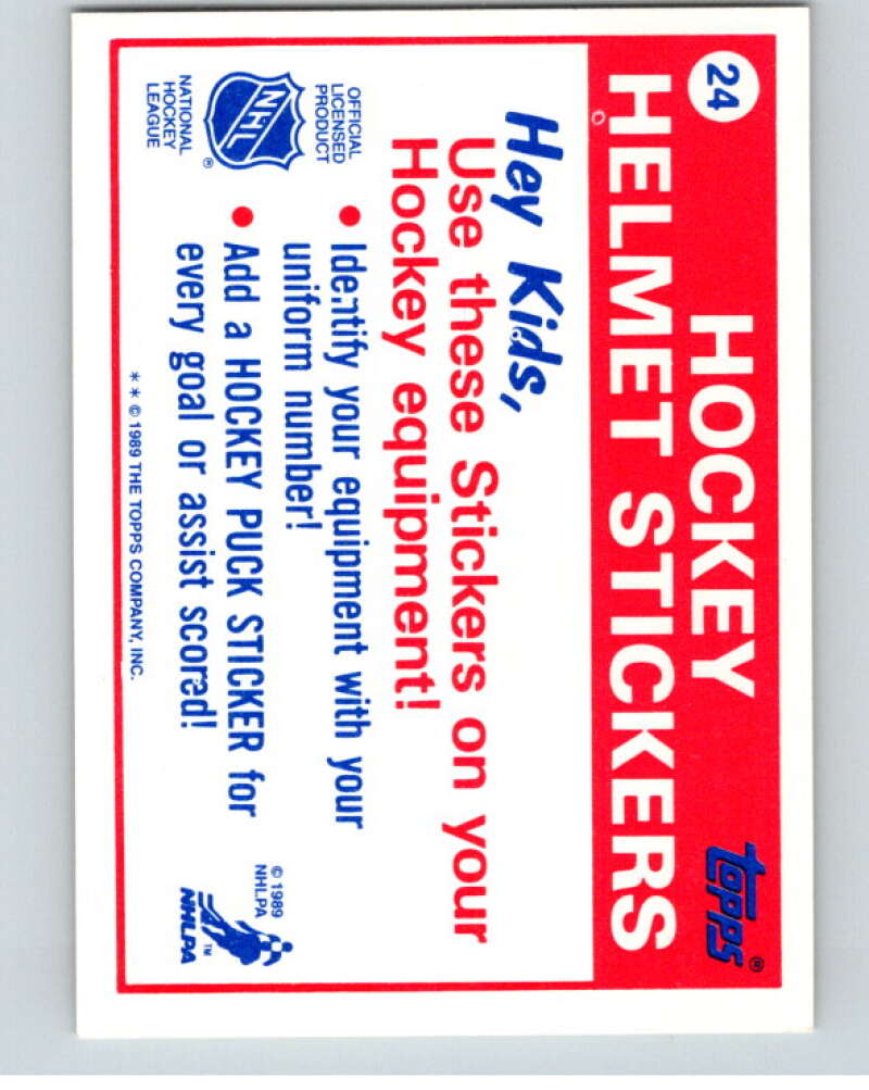 1989-90 Topps Stickers #24 Vancouver Canucks V52984 Image 2
