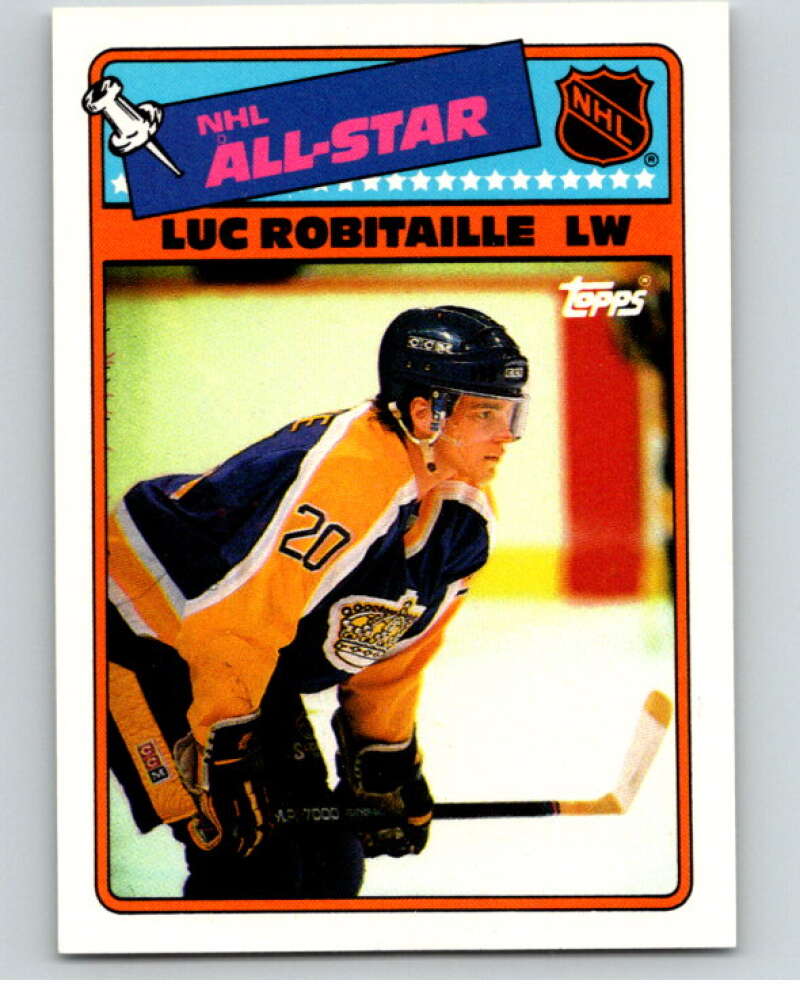 1988-89 Topps Stickers #1 Luc Robitaille Los Angeles Kings V53007 Image 1