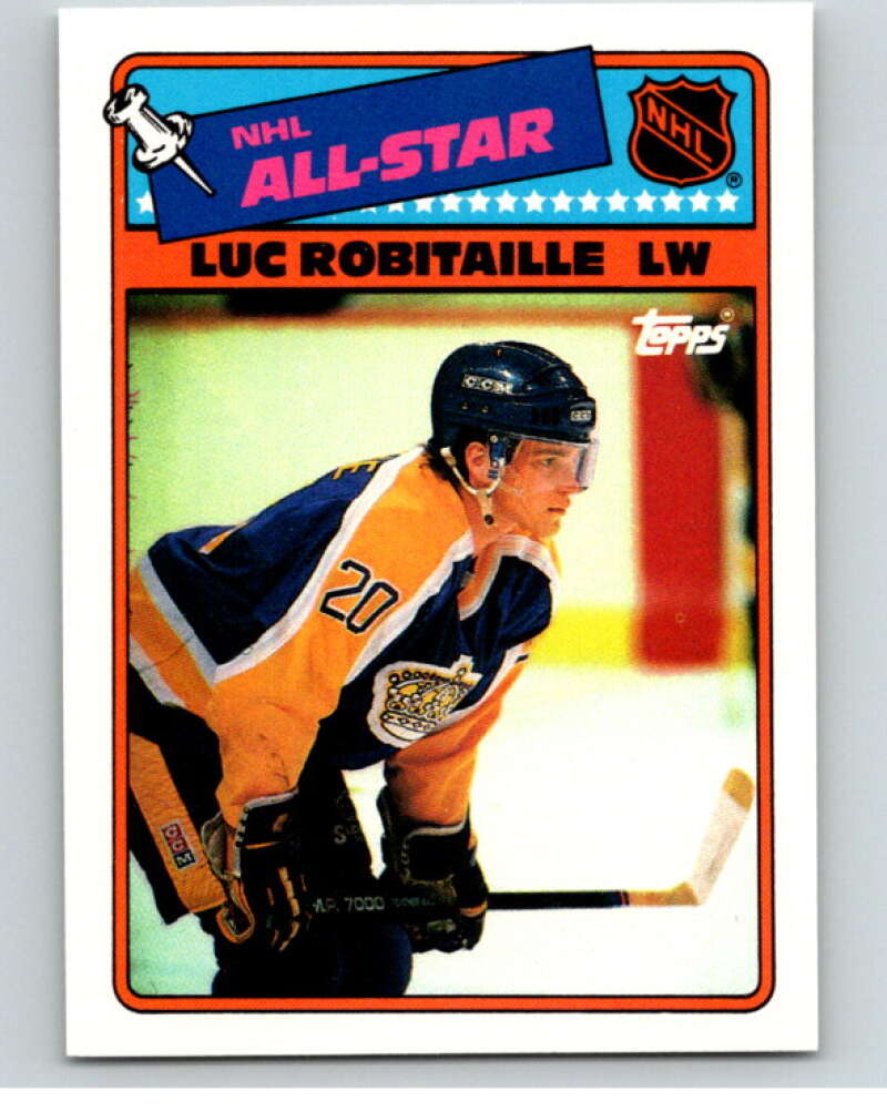 1988-89 Topps Stickers #1 Luc Robitaille Los Angeles Kings V53008 Image 1