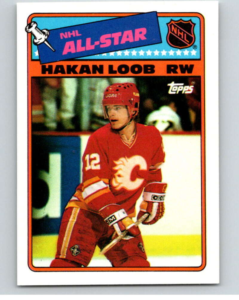 1988-89 Topps Stickers #3 Hakan Loob Calgary Flames V53011 Image 1