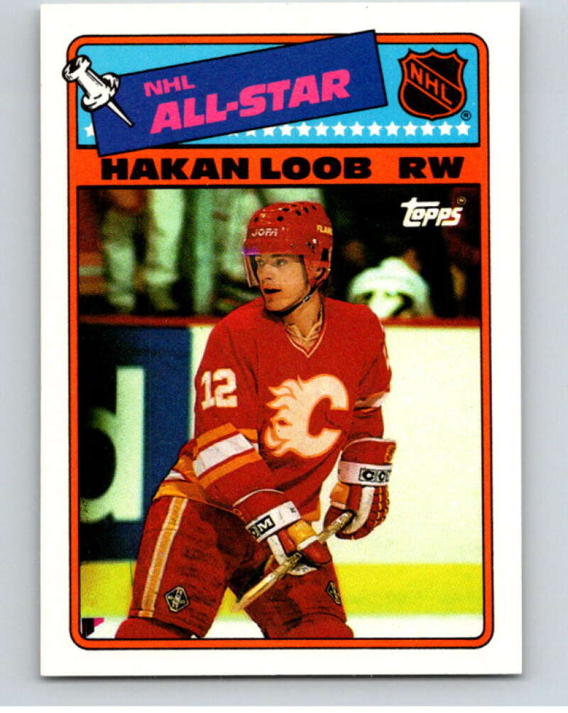 1988-89 Topps Stickers #3 Hakan Loob Calgary Flames V53012 Image 1