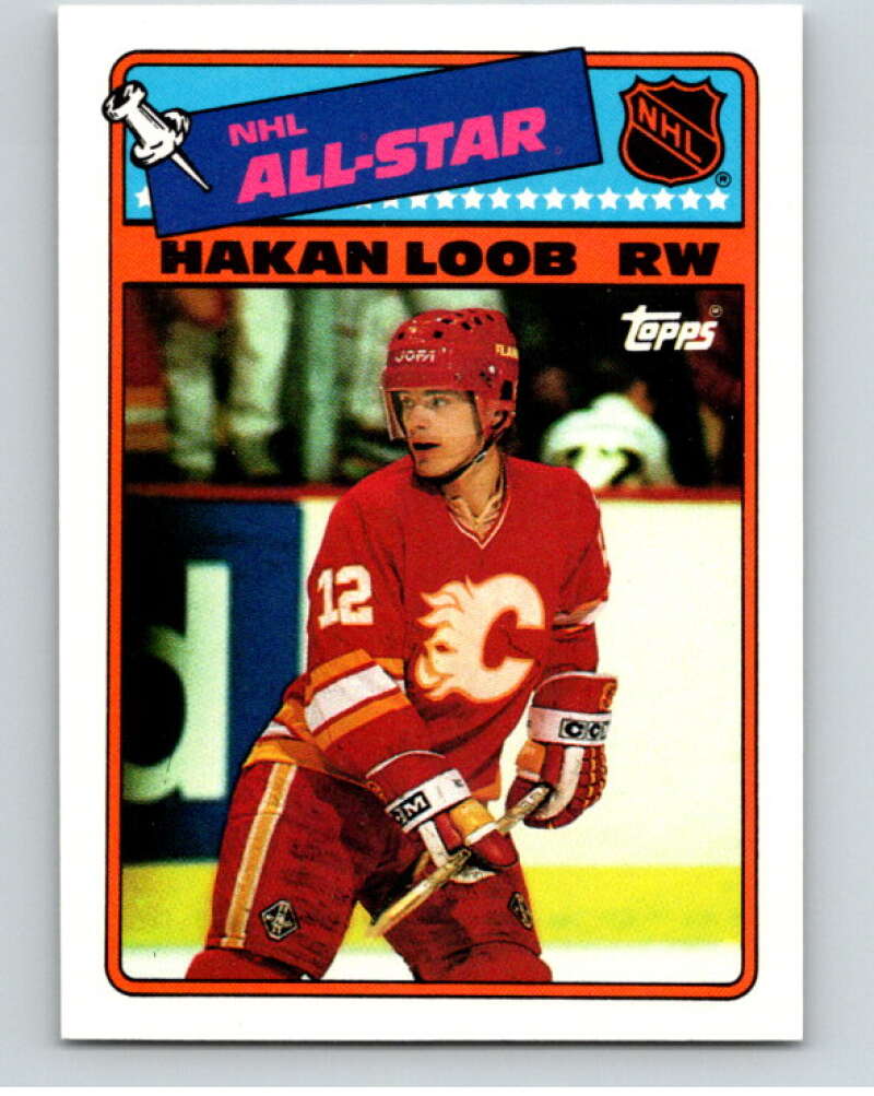 1988-89 Topps Stickers #3 Hakan Loob Calgary Flames V53013 Image 1