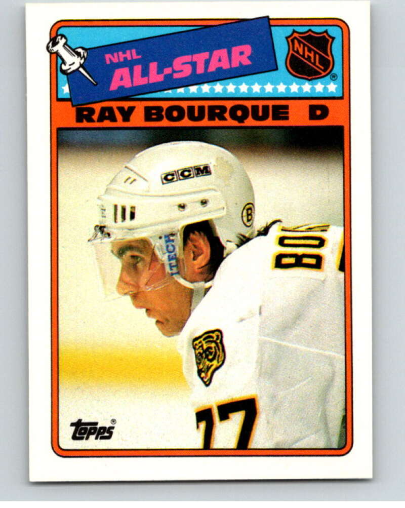 1988-89 Topps Stickers #5 Ray Bourque Boston Bruins V53021 Image 1